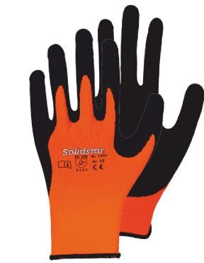 Handschuhe orange Latex Gr. 10
