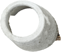 Schachtkonus 1000x625x600 m.Steigeisen nach DIN 4034 Teil 2