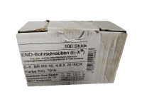 Bohrschrauben V2A 4,8x20 RAL7016 Dichtscheibe 16 mm, 100 Stück/Pack