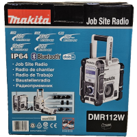 Makita Baustellenradio DMR112w weiss u. Bluetooth in Weiß