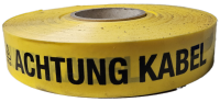 Trassenwarnband ACHTUNG KABEL  gelb nach FTZ Norm 548 464 TV1, Ro 250m