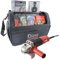 Diewe Werkzeugtasche incl. Winkelschleifer Flex L1001