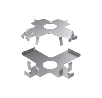 Eckbereichsclip Sockel+Kopf