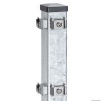 Eckpfosten f.DSM 60x60x2000 verzinkt für Mattenhöhe 1430mm, 2x8 Befestiger
