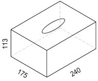 Kalksandstein KS 3DF 20/1,8 glatt 240x175x113