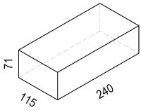 Kalksandstein KS NF 20/2,0 glatt 240x115x71