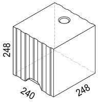 KS-Planstein KS-R 8DF/24 20/2,0 248x240x248