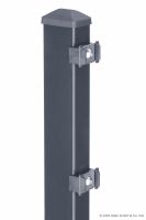 Pfosten für DSM 60x40x1500 mm anthrazit für Mattenhöhe 1030mm, 6 Befestiger