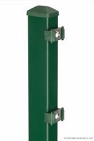 Pfosten für DSM 60x40x2600 mm grün für Mattenhöhe 2030 mm, 11 Befestiger