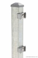 Pfosten für DSM 60x40x2000 mm verzinkt für Mattenhöhe 1430mm, 8 Befestiger