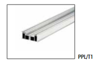 Mapei Stelzlager Aluminiumprofil PPL/T1 60,3x24mm - L 240cm