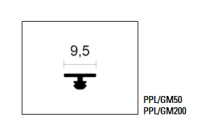 MapeiStelzlagerSchallreduzierendes Gummi * PPL/GM200 * für Aluminiumprofil